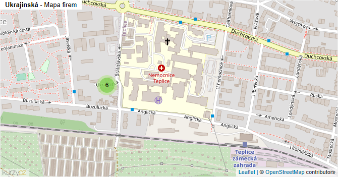 Ukrajinská - mapa firem