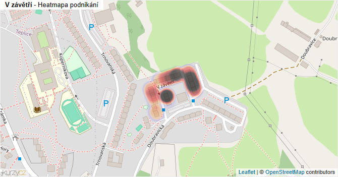 V závětří - mapa podnikání