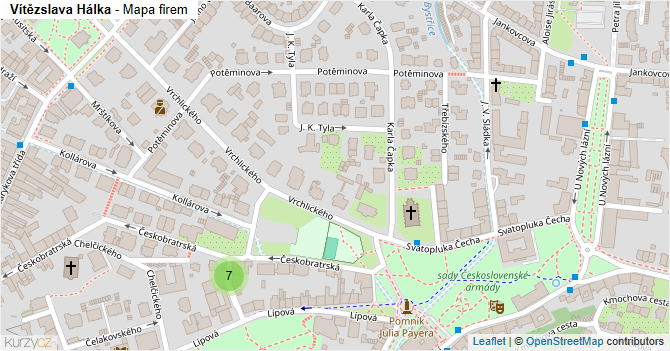 Vítězslava Hálka - mapa firem