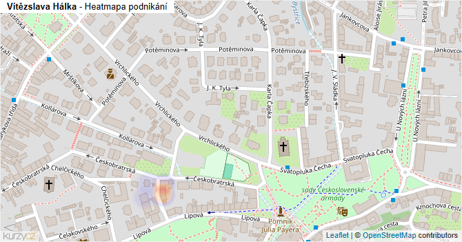 Vítězslava Hálka - mapa podnikání