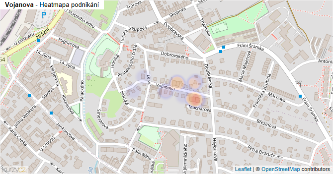 Vojanova - mapa podnikání