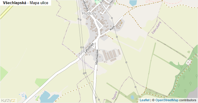 Všechlapská - mapa ulice