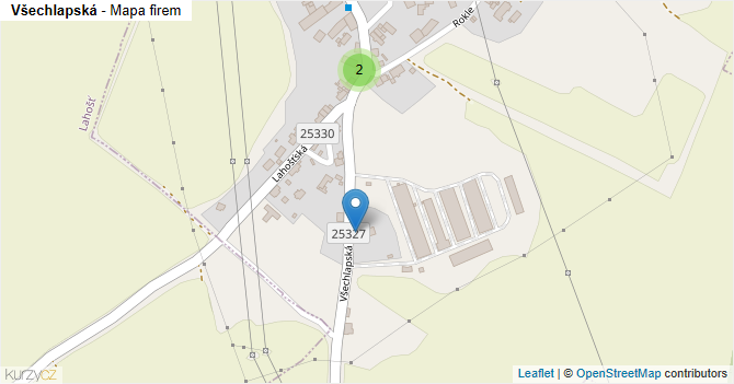 Všechlapská - mapa firem