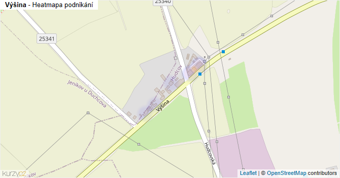 Výšina - mapa podnikání