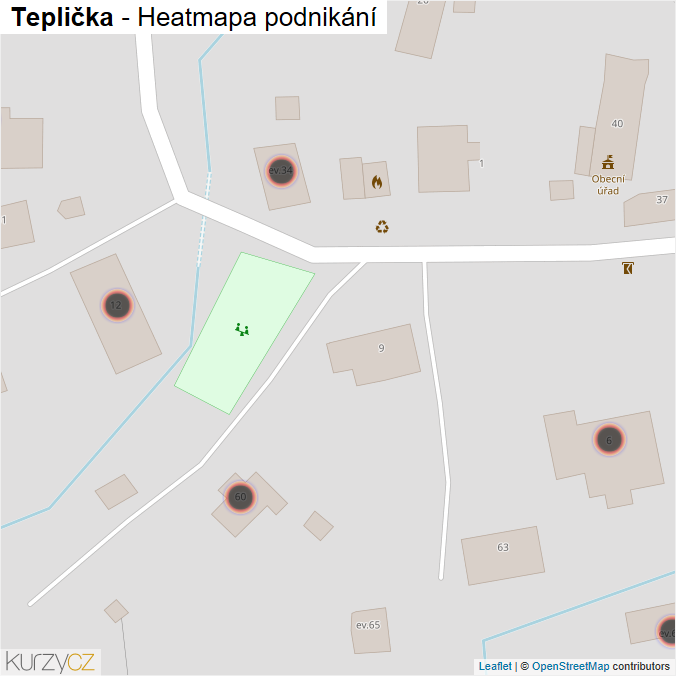 Mapa Teplička - Firmy v obci.