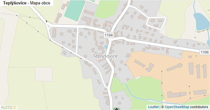 Teplýšovice - mapa obce