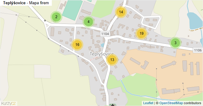 Teplýšovice - mapa firem