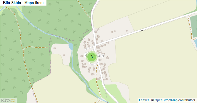Bílá Skála - mapa firem