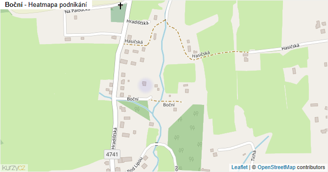 Boční - mapa podnikání