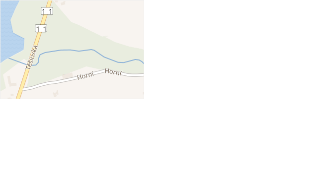 Borky v obci Těrlicko - mapa ulice