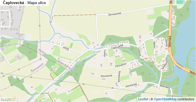Čaplovecká - mapa ulice