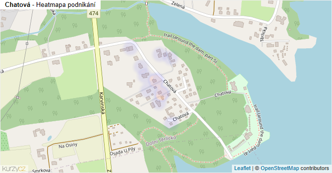 Chatová - mapa podnikání
