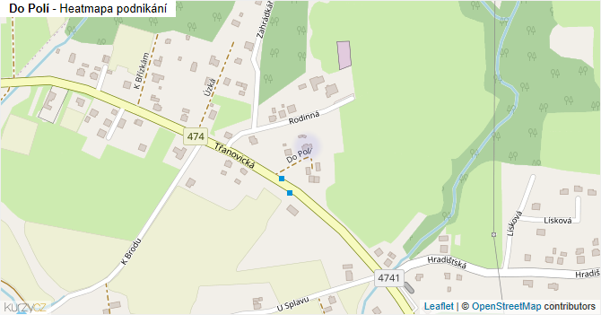 Do Polí - mapa podnikání