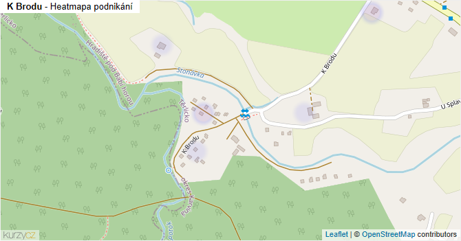 K Brodu - mapa podnikání