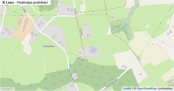 K Lesu - mapa podnikání
