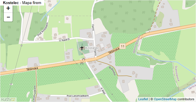 Kostelec - mapa firem