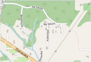 Květinová v obci Těrlicko - mapa ulice