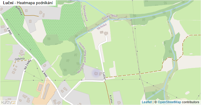 Luční - mapa podnikání
