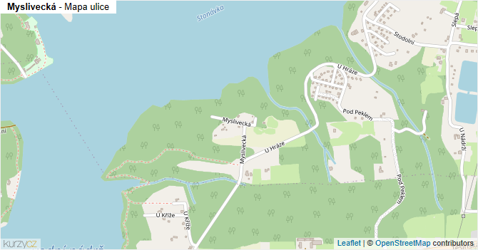 Myslivecká - mapa ulice