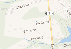 Na Osiny v obci Těrlicko - mapa ulice