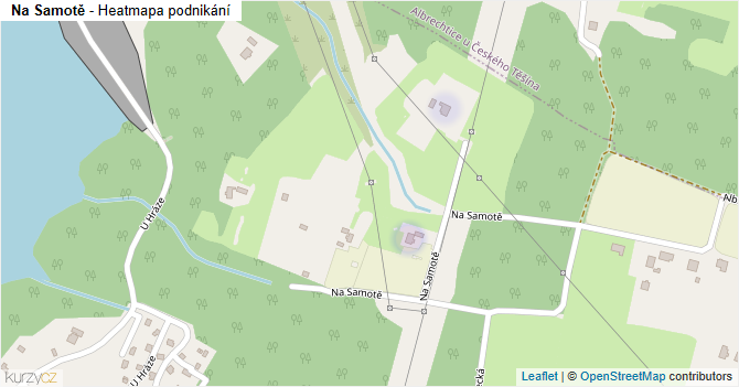 Na Samotě - mapa podnikání