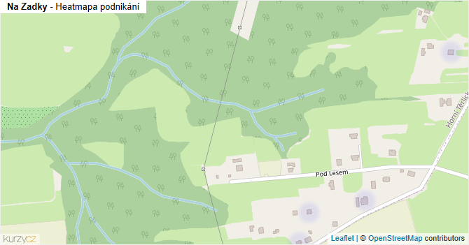 Na Zadky - mapa podnikání