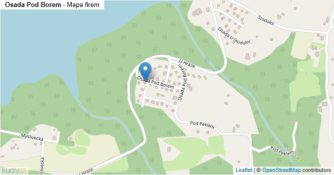 Osada Pod Borem - mapa firem