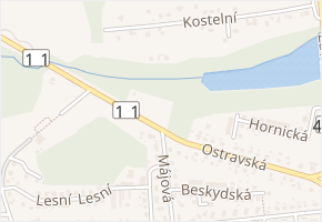Ostravská v obci Těrlicko - mapa ulice