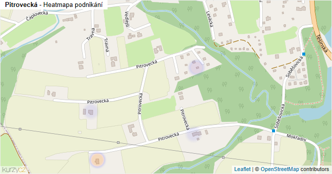 Pitrovecká - mapa podnikání