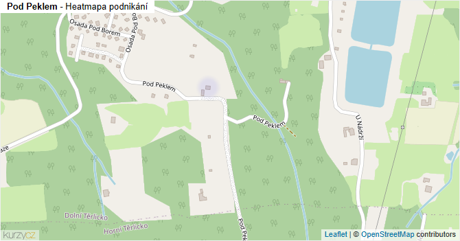Pod Peklem - mapa podnikání