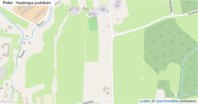 Polní - mapa podnikání