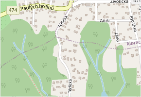Šípková v obci Těrlicko - mapa ulice