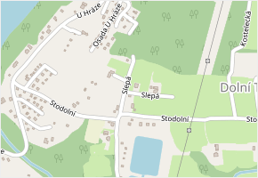 Slepá v obci Těrlicko - mapa ulice