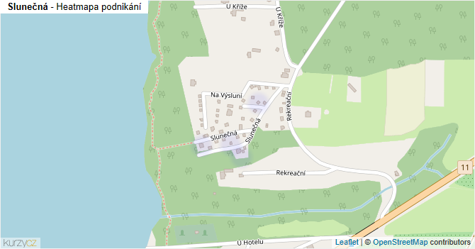Slunečná - mapa podnikání