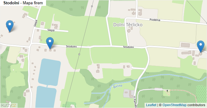 Stodolní - mapa firem