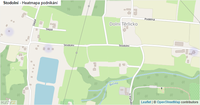 Stodolní - mapa podnikání