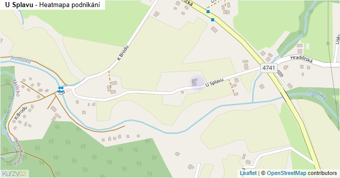 U Splavu - mapa podnikání