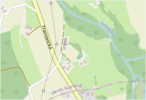 U Vrtu v obci Těrlicko - mapa ulice