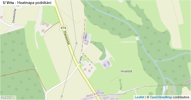U Vrtu - mapa podnikání
