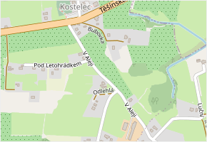 V Aleji v obci Těrlicko - mapa ulice