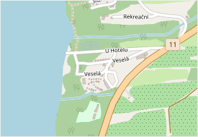 Veselá v obci Těrlicko - mapa ulice