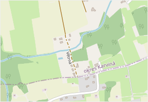 Větrná v obci Těrlicko - mapa ulice