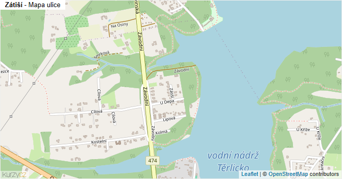 Zátiší - mapa ulice