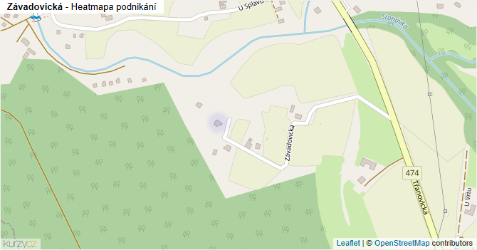 Závadovická - mapa podnikání