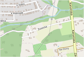 Životická v obci Těrlicko - mapa ulice