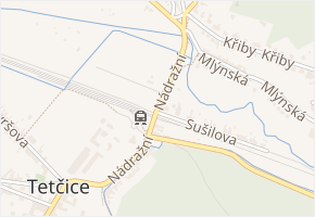 Nádražní v obci Tetčice - mapa ulice