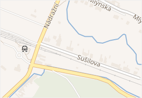 Sušilova v obci Tetčice - mapa ulice