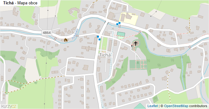 Tichá - mapa obce