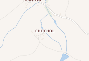 Chochol v obci Tichonice - mapa části obce
