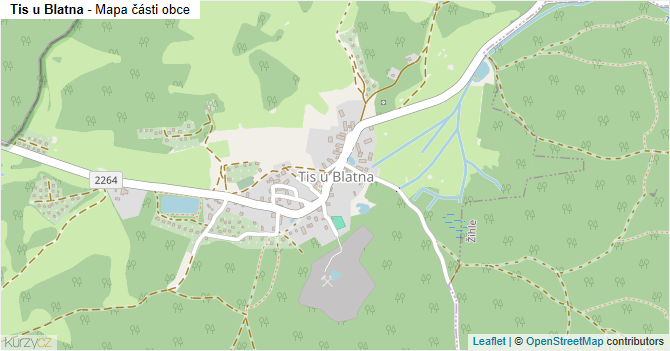 Tis u Blatna - mapa části obce